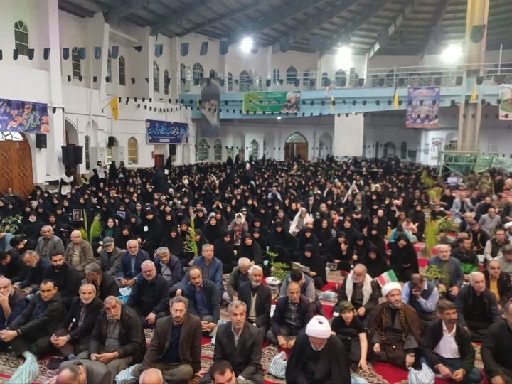 بزرگداشت شهادت دکتر علی لاریجانی در مصلّای آمل