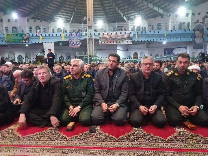بزرگداشت شهادت دکتر علی لاریجانی در مصلّای آمل