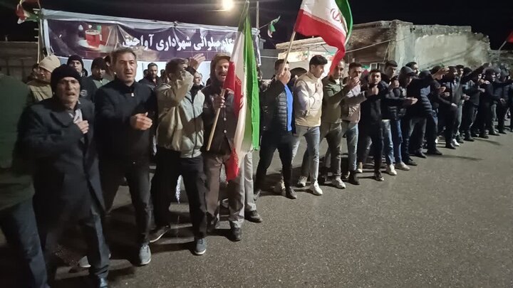 تصاویر/ اجتماع مردمی در شهرستان چالدران در سی و مین شب از شب های مقاومت