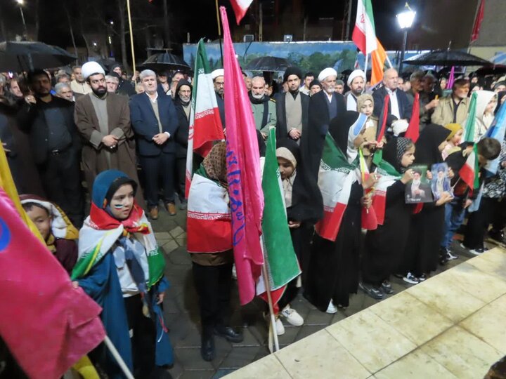 تصاویر/ تجمع مردمی در شهرستان چایپاره در سی و مین شب از شب های اقتدار