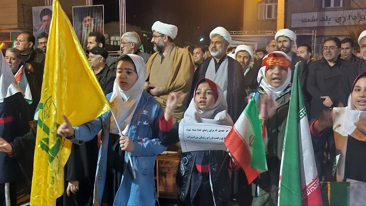 تصاویر/ اجتماع مردم پلدشت در حمایت از نیروهای مسلح و محکومیت رژیم صهیونیستی و آمریکای جنایتکار