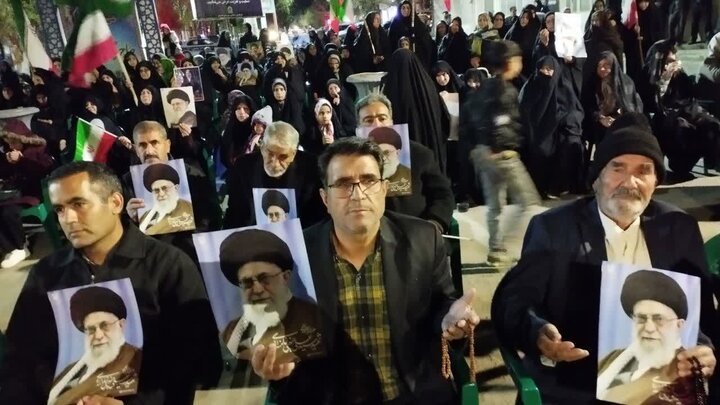 تصاویر/ تجمع شبانه در شهر کوهبنان