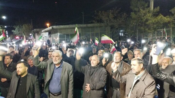 تصاویر/ تجمع شبانه در شهر کوهبنان