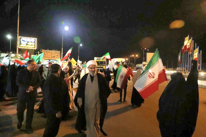 تصاویر/ موکب‌های مردمی شهرستان سرخه در تجمع «شب‌های اقتدار»