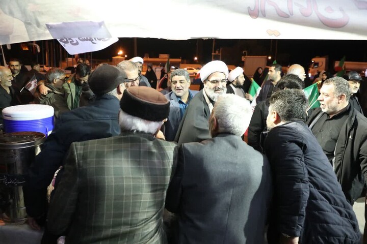 تصاویر/ موکب‌های مردمی شهرستان سرخه در تجمع «شب‌های اقتدار»