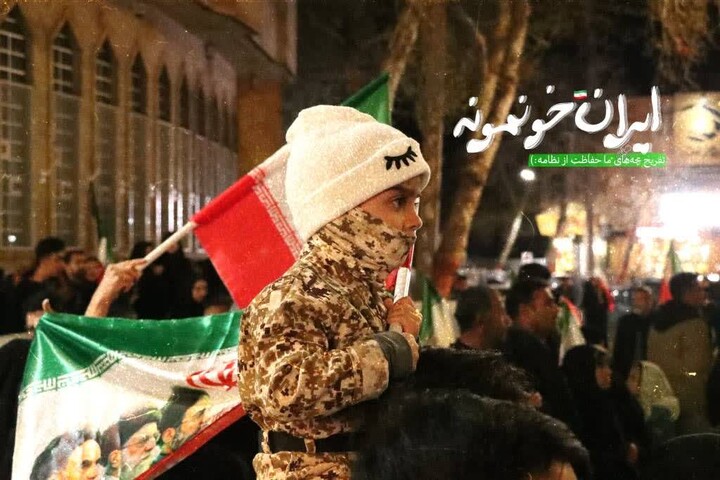 تصاویر/ بخشی از قاب‌های حضور کودکان در تجمع‌های شبانه مردم شاهرود