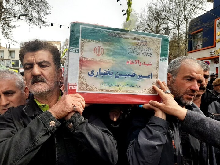 تصاویر/ تشییع پیکر پاک شهدای اقتدار «امیرحسین بختیاری» و «ابوالفضل حاج محمدی» در شاهرود