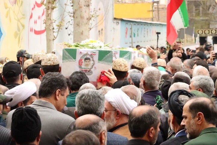 تصاویر/ تشییع پیکر پاک شهدای اقتدار «امیرحسین بختیاری» و «ابوالفضل حاج محمدی» در شاهرود