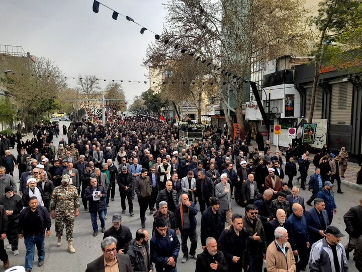 تصاویر/ تشییع پیکر پاک شهدای اقتدار «امیرحسین بختیاری» و «ابوالفضل حاج محمدی» در شاهرود