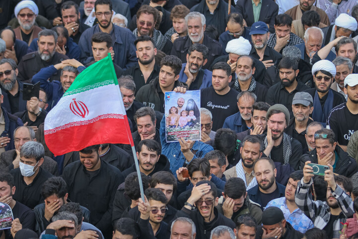 تصاویر/ تشییع پیکر مطهر شهدای حمله آمریکایی صهیونی به شهرک پردیسان قم