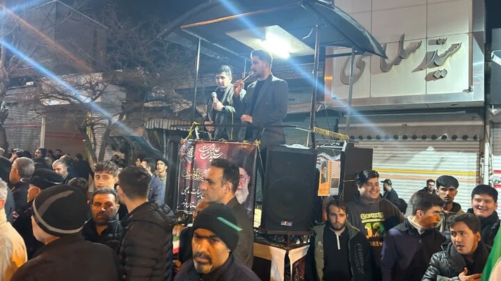 تصاویر/ تجمع شبانه در شهر مرند