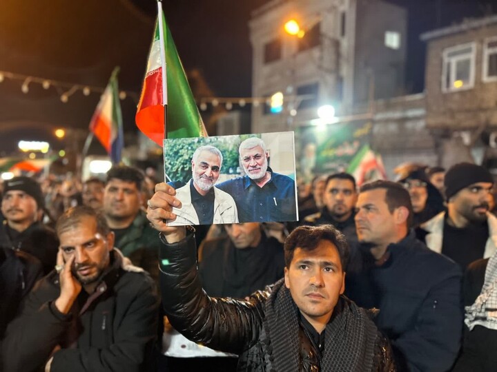 تصاویر/ تجمع شبانه در شهر مرند