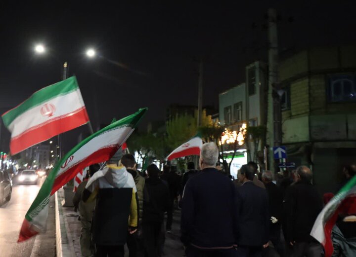 تصاویر/ سی‌امین شب میدان‌داری مردم باقرشهر در حمایت از نیروهای مسلح
