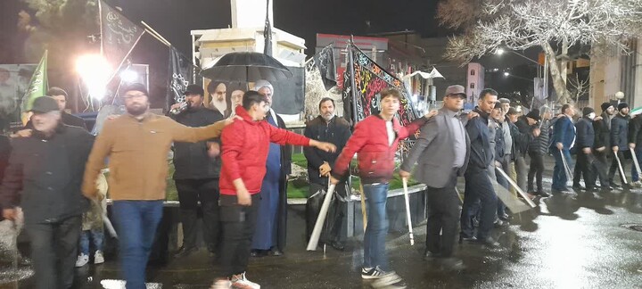 تصاویر/ تجمع شبانه در شهر اسکو
