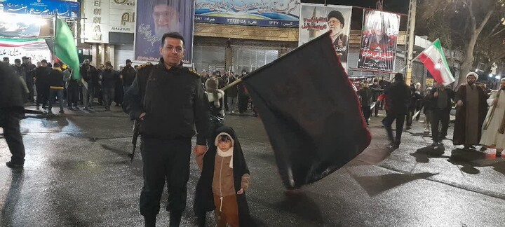 تصاویر/ تجمع شبانه در شهر اسکو