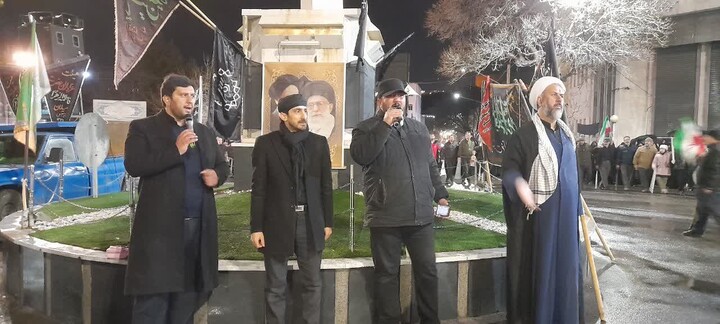 تصاویر/ تجمع شبانه در شهر اسکو