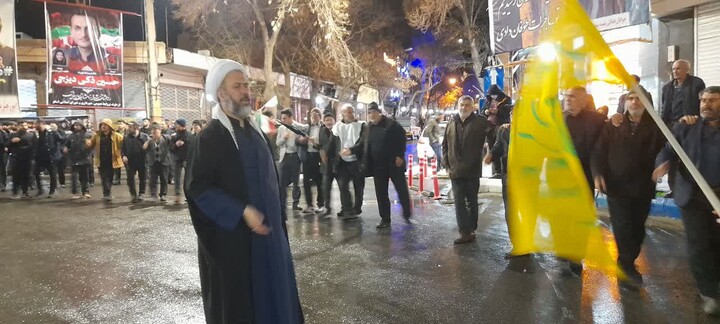 تصاویر/ تجمع شبانه در شهر اسکو
