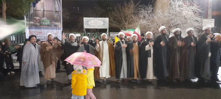 تصاویر/ تجمع شبانه در شهر اسکو