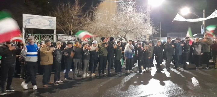 تصاویر/ تجمع شبانه در شهر اسکو