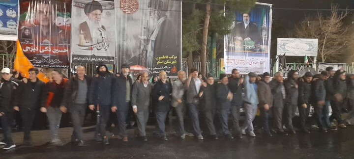 تصاویر/ تجمع شبانه در شهر اسکو