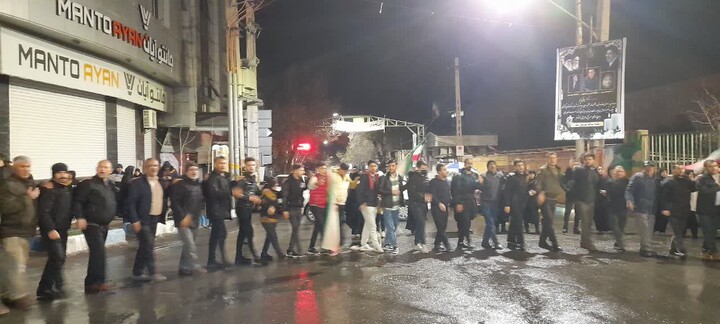 تصاویر/ تجمع شبانه در شهر اسکو