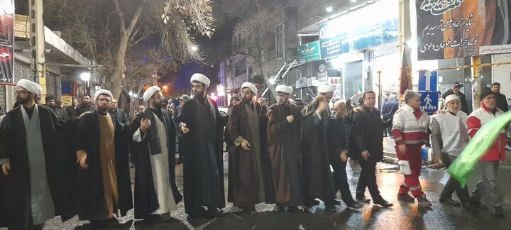 تصاویر/ تجمع شبانه در شهر اسکو