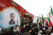شہید علی رضا تنگسیری کی بندر عباس میں عظیم الشان تشییع جنازہ؛ ہزاروں افراد شریک +تصاویر