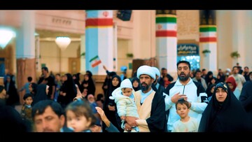 فیلم| طنین انداز شدن ندای الله اکبر ملت غیور ایران در حرم مطهر بانوی کرامت