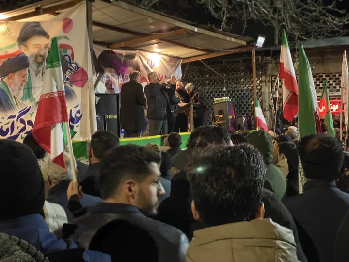 تصاویر/ اجتماع حمایتی مردم نقده از نظام اسلامی در سی و مین شب متوالی