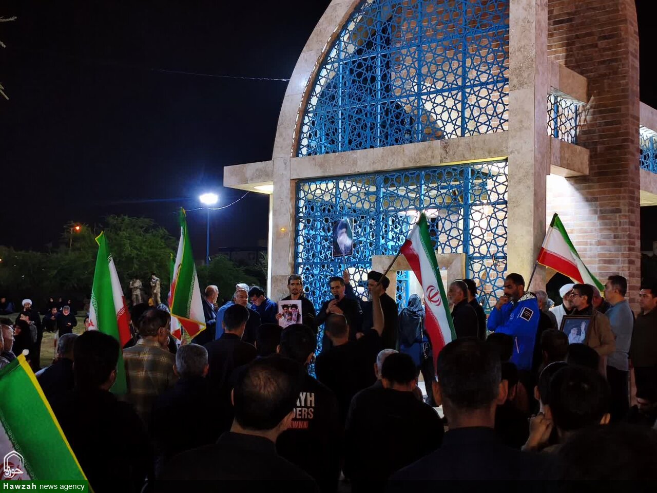 تجمع کنندگان محکومیت جنگ آمریکایی صهیونی عبیه ایران اسلامی در کوی باهنر، صادقیه، ایثار، صد دستگاه، نبوت و طلاب اهوا
