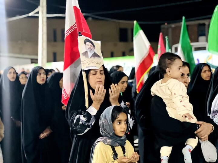 تصاویر/ تجمع شبانه در شهر عنبرآباد