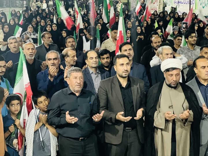 تصاویر/ تجمع شبانه در شهر عنبرآباد