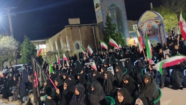 تصاویر/ تجمع شبانه در شهر کوهبنان