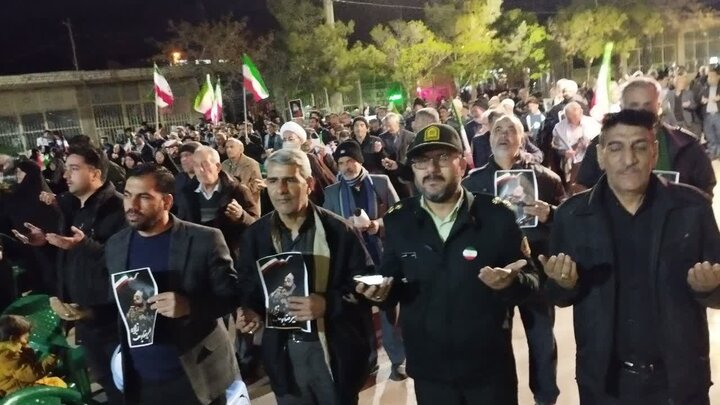 تصاویر/ تجمع شبانه در شهر کوهبنان