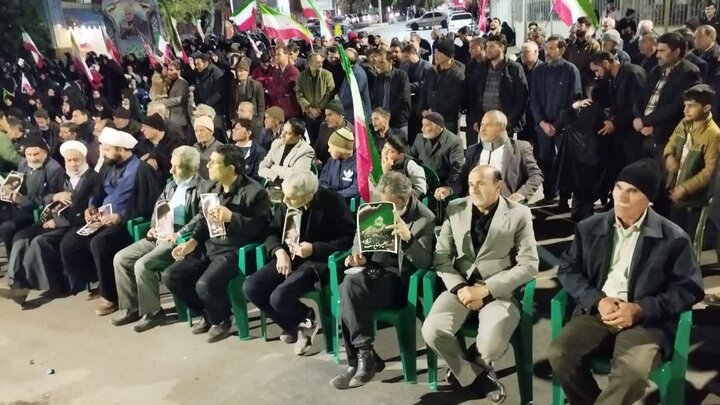 تصاویر/ تجمع شبانه در شهر کوهبنان