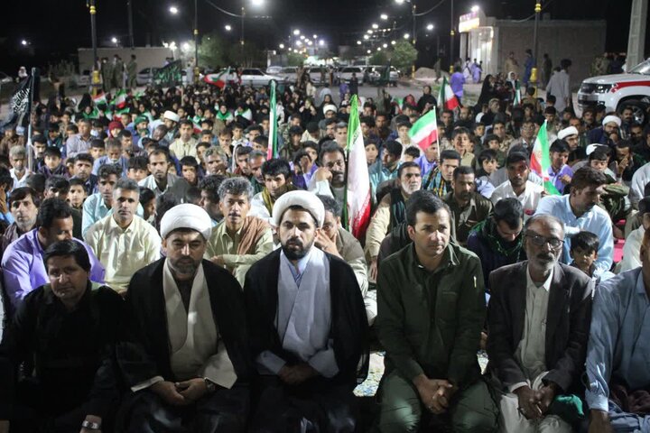 تصاویر/ اجتماع بزرگ بسیجیان شهرستان جازموریان در حمایت از جمهوری اسلامی