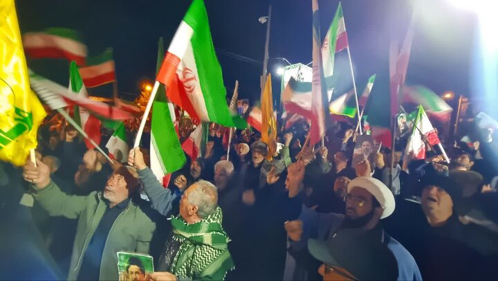 تصاویر/ تجمع شبانه در شهر رابر