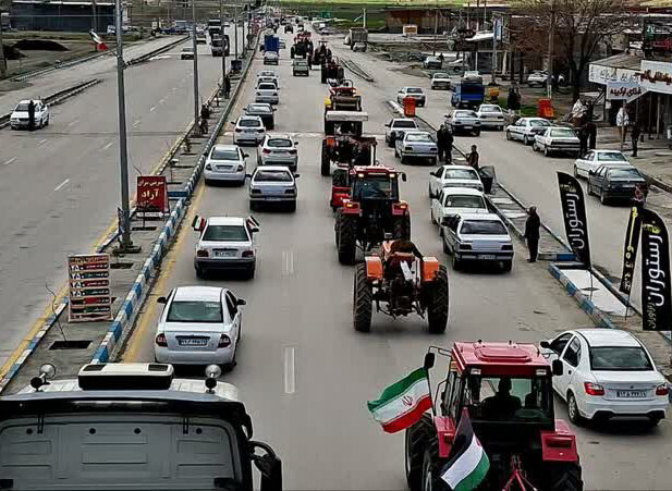 تصاویر/تجمع مردم عزادار و انقلابی کامیاران و بیلوار