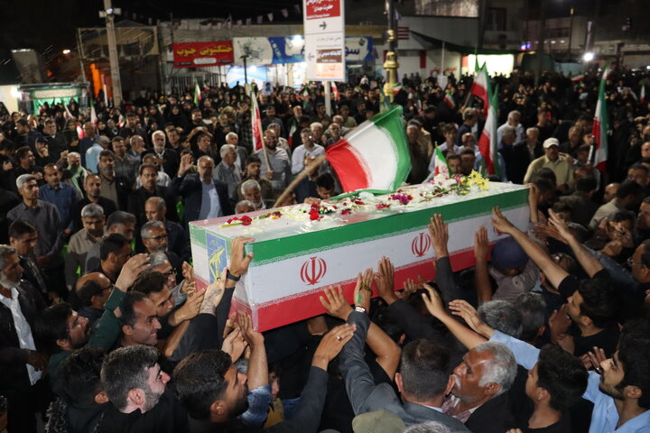 تصاویر/ وداع با شهید مدافع ایران در دیّر
