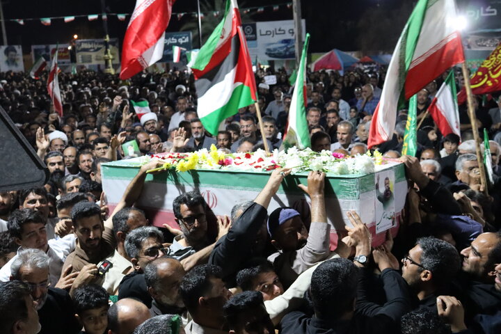 تصاویر/ وداع با شهید مدافع ایران در دیّر