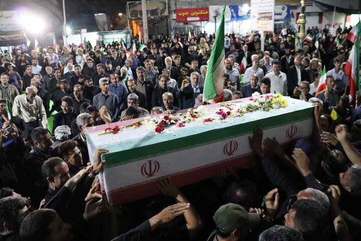 تصاویر/ وداع با شهید مدافع ایران در دیّر