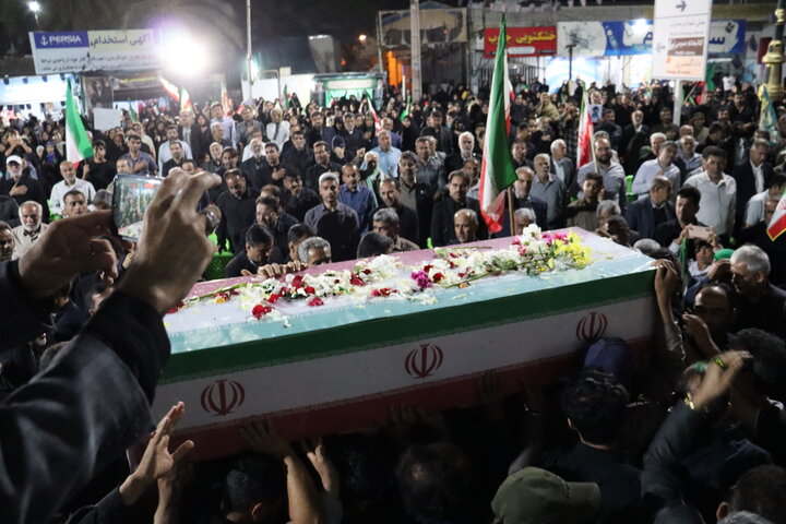 تصاویر/ وداع با شهید مدافع ایران در دیّر