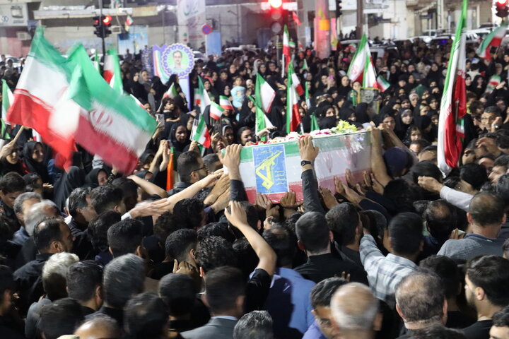 تصاویر/ وداع با شهید مدافع ایران در دیّر