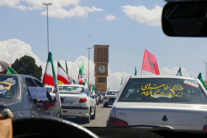 تصاویر/ بزرگ ترین کاروان خودرویی ایران در کرمان
