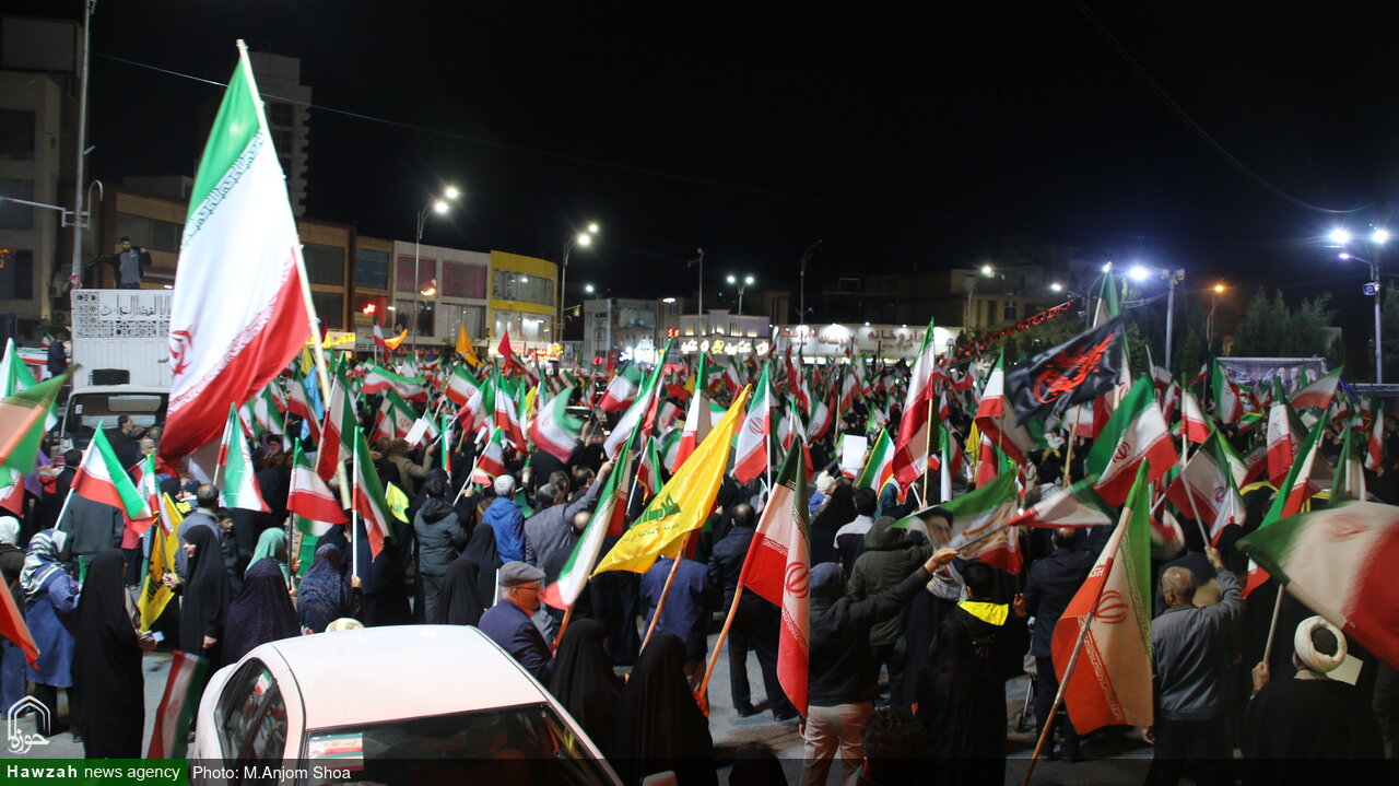 فیلم| حضور مردم کرمان در شب سی یکم از جنگ رمضان