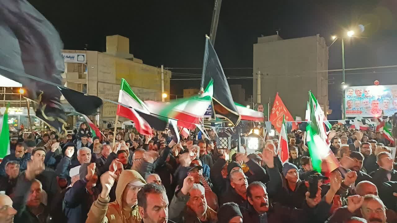 فیلم|سی و یکمین تجمع مردم شریف شهر مامونیه در میدان  امام حسین علیه‌السلام