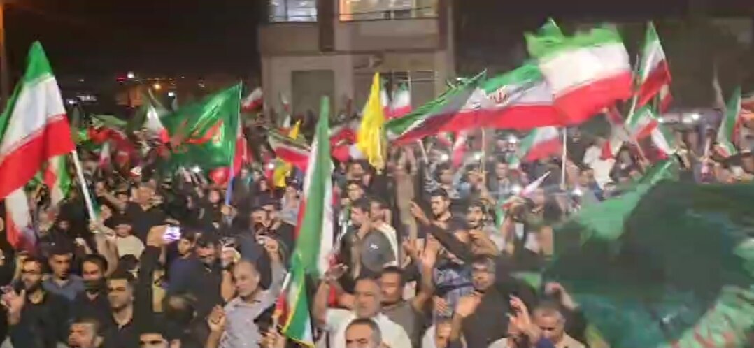 فیلم| اجتماع خیابانی مردم کنگان