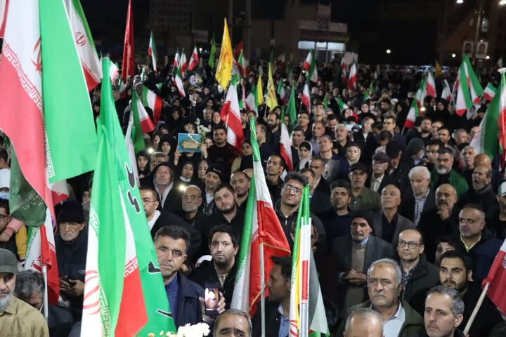 تصاویر/ میدان‌داری اسلامشهری‌ها در شب سی و دوم