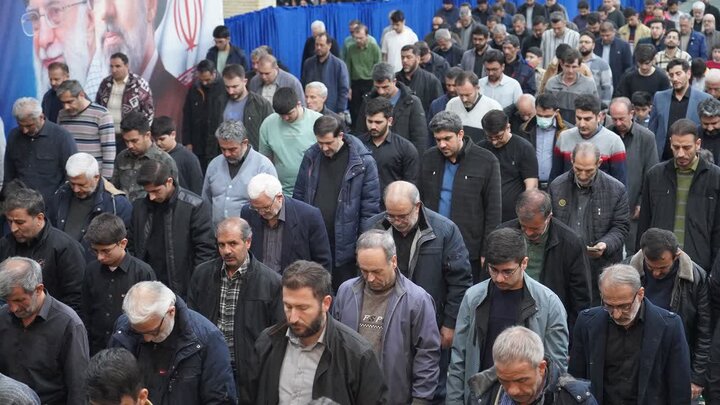 تصاویر/ اقامه نماز استثعاثه در شهرستان خوی