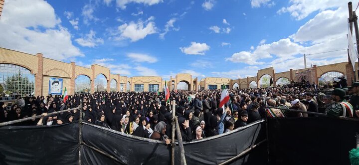 تصاویر/ تشییع پیکر شهید احمد حسین پور در شوط